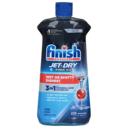 Finish Rinse Aid, 3 in 1