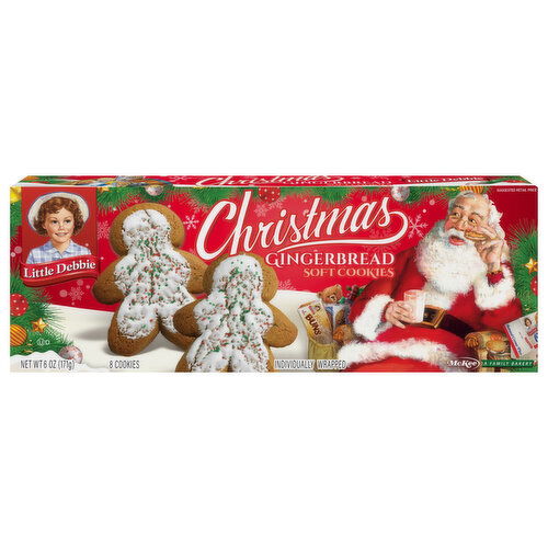 Little Debbie Soft Gingerbread Christmas Cookies