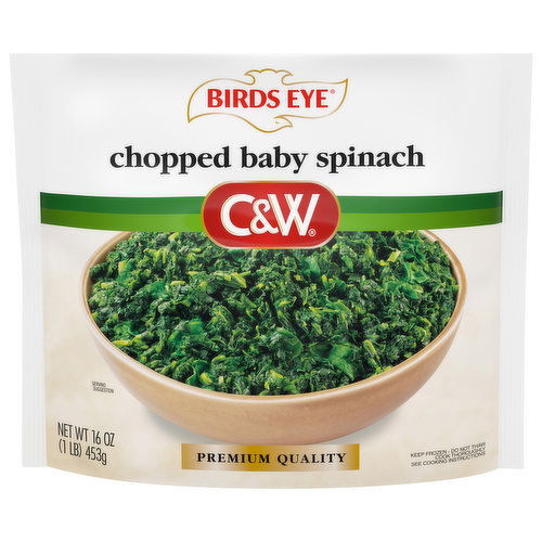 Birds Eye Baby Spinach, Chopped