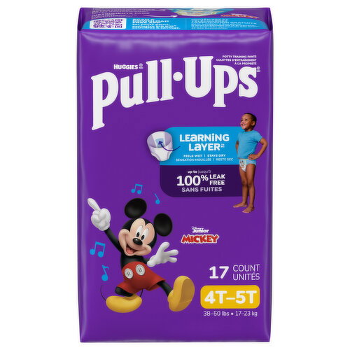 Pull-Ups Disney Junior Mickey 4T-5T Potty Training Pants 38-50 lbs (17-23 kg) Image 1 of 5