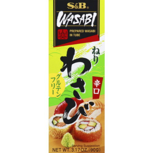 S&B Wasabi, Prepared, In Tube