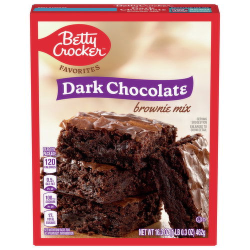 Betty Crocker Brownie Mix, Dark Chocolate