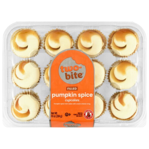 Two-Bite Filled Pumpkin Spice Cupcakes Image 1 of 6