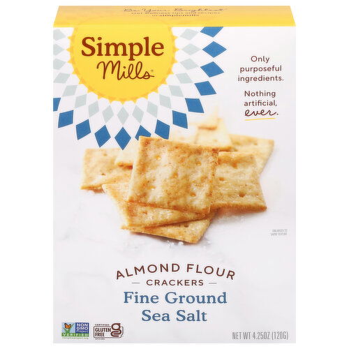 Simple Mills Crackers, Almond Flour, Fine Ground Sea Salt
