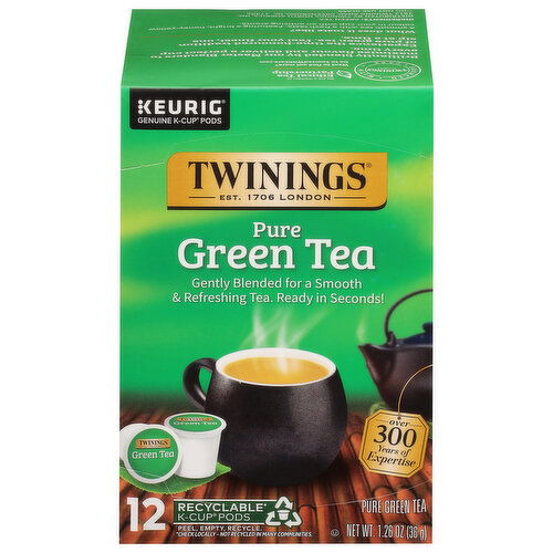 Twinings Green Tea, Pure, K-Cup Pods