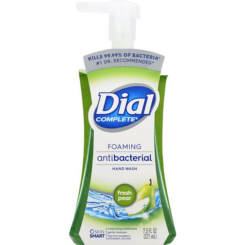 Dial Hand Wash, Antibacterial, Foaming, Fresh Pear