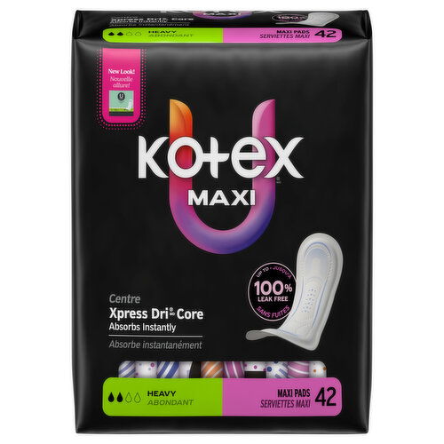 U by Kotex Heavy Maxi Pads