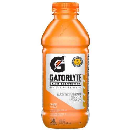 Gatorlyte Rapid Rehydration Orange Electrolyte Beverage