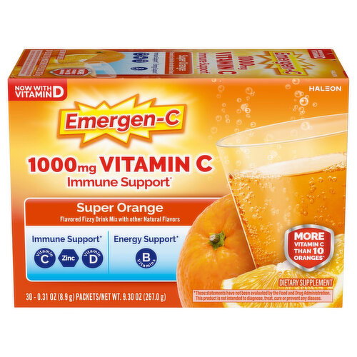 Emergen-C Super Orange 1000 mg Vitamin C Image 1 of 5