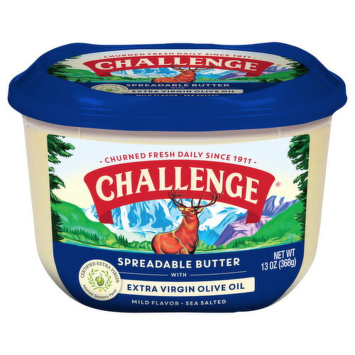 Challenge Spreadable Butter with Extra Virgin Olive Oil Image 1 of 6