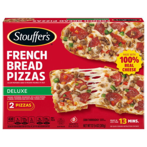 Stouffer's Deluxe French Bread Pizzas Image 1 of 6