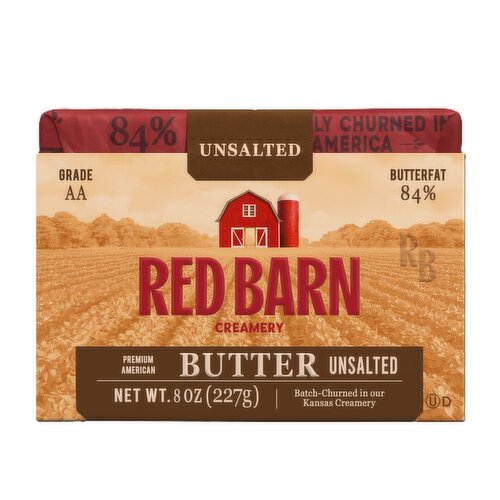 Red Barn Creamery Premium Unsalted Butter Image 1 of 6