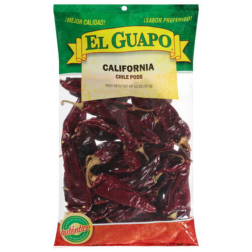 El Guapo Whole California Chili Pods (Chile California Entero)