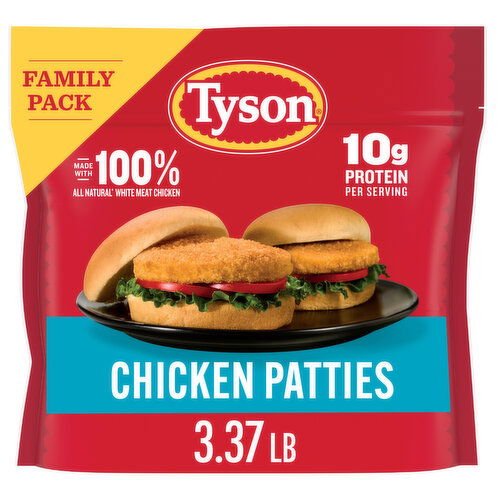 Tyson Frozen Chicken Patties Family Pack