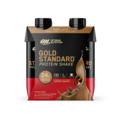 Optimum Nutrition 24g protein, 5.5g BCAAs, fast-digesting whey protein