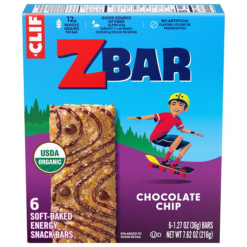 Zbar Soft-Baked Chocolate Chip Energy Snack Bars