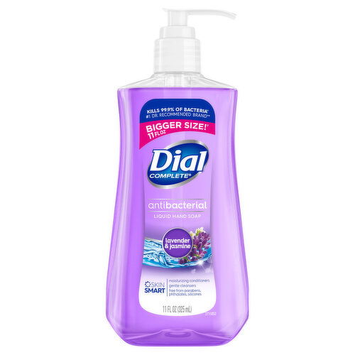 Dial Complete Liquid Hand Soap, Antibacterial, Lavender & Jasmine, Bigger Size