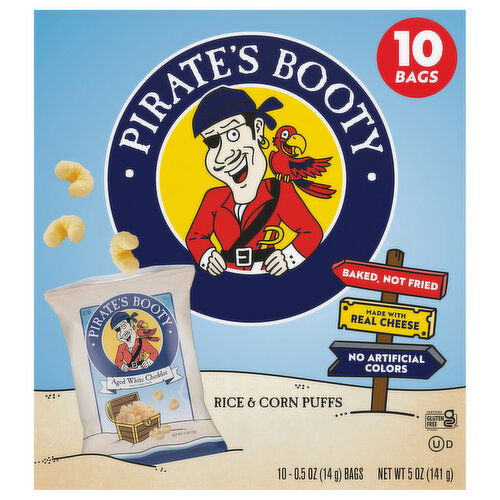 Pirate's Booty Aged White Cheddar Rice & Corn Puffs