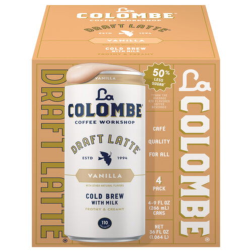 La Colombe Draft Latte Vanilla Cold Brew with Milk