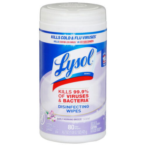 Lysol Disinfecting Wipes, Early Morning Breeze Scent