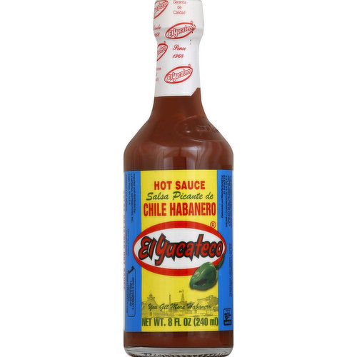 El Yucateco Hot Sauce, Red, Chile Habanero