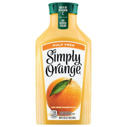 Simply  Orange Juice Pulp Free Bottle