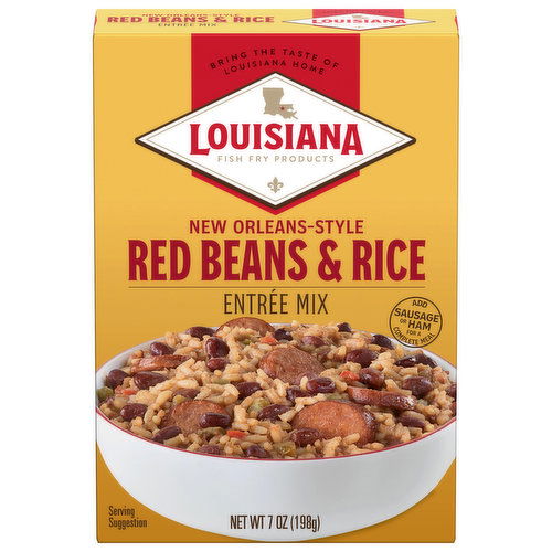 Louisiana Fish Fry Products Entree Mix, Red Beans & Rice, New Orleans-Style