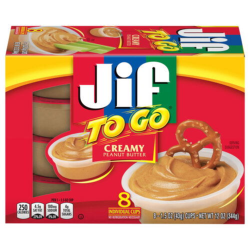 Jif To Go Creamy Peanut Butter