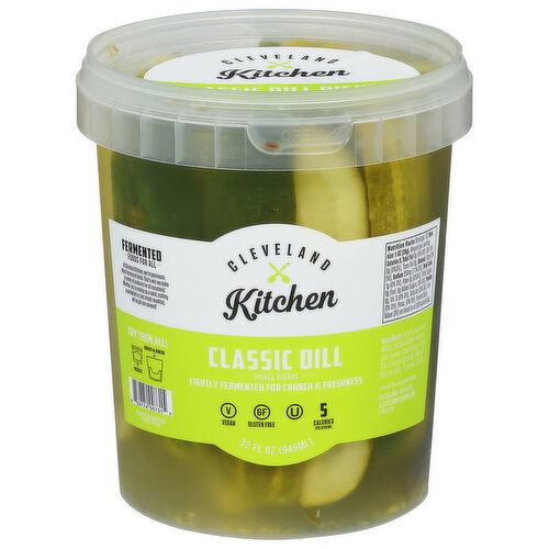 Cleveland Kitchen Pickle Spears, Classic Dill
