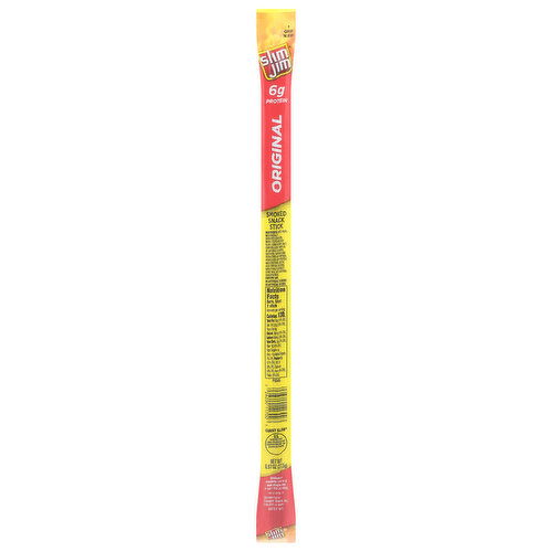 Slim Jim Snack Stick, Smoked, Original, Giant Slim