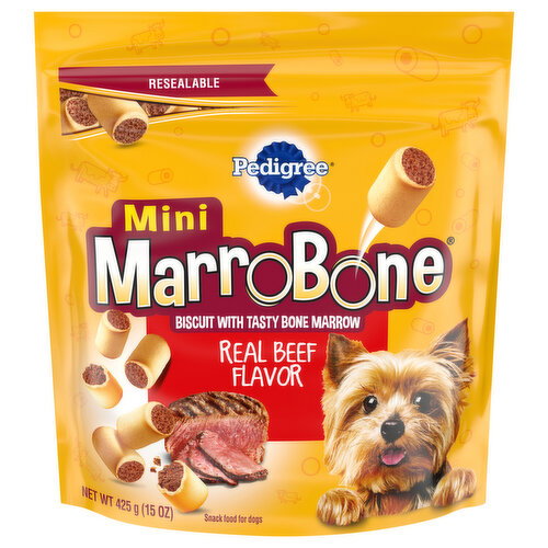 Pedigree Dry Real Beef Flavor Mini Snack Food for Dogs Image 1 of 5