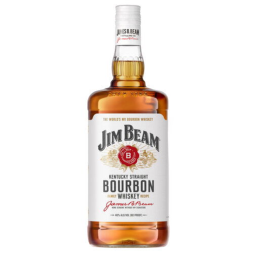 Jim Beam White Label Straight Bourbon Aged 4 Years