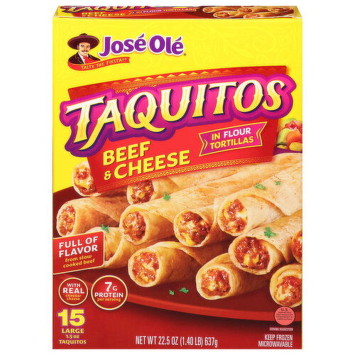 Jose Ole Beef & Cheese Large Taquitos