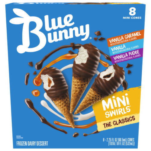 Blue Bunny The Classics Vanilla Caramel/Vanilla/Vanilla Fudge Frozen Dairy Dessert
