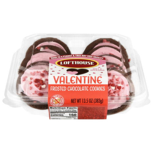 Lofthouse Cookies, Frosted Chocolate, Valentine, Soft & Delicious