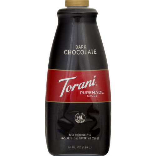 Torani Puremade Sauce, Dark Chocolate