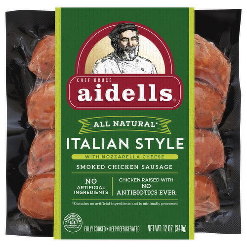 Chef Bruce Aidells Smoked Italian Style Chicken Sausage