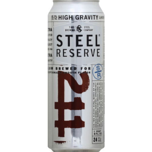 Steel Reserve High Gravity Lager 24 oz