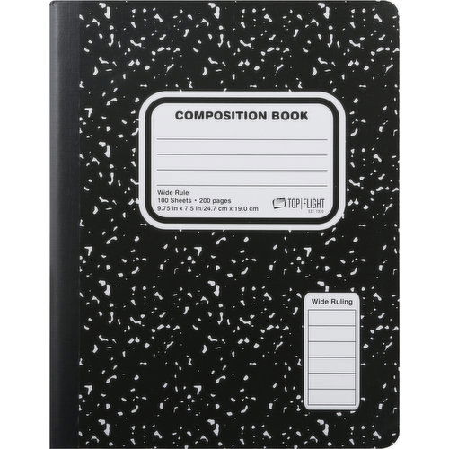 Top Flight Composition Book, Wide Rule