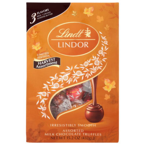 Lindt Milk Chocolate Truffles, Harvest Assortment