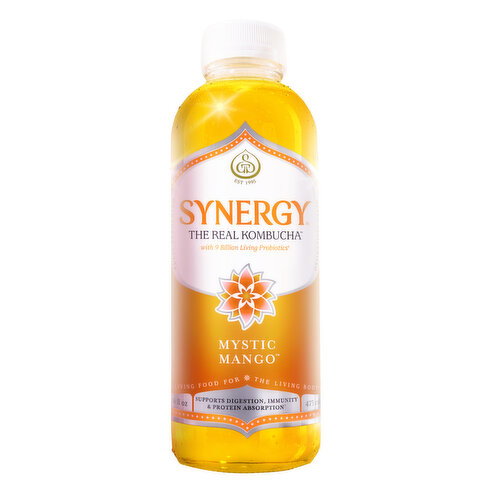 Synergy Mystic Mango Kombucha Image 1 of 9