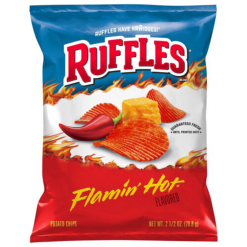 Ruffles Potato Chips, Flamin' Hot Flavored