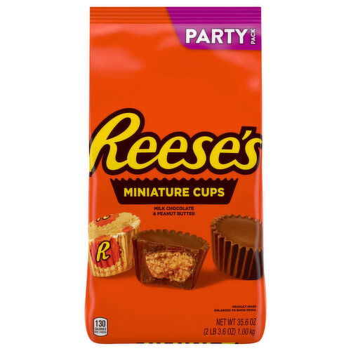 Reese's Milk Chocolate & Peanut Butter Miniature Cups Party Pack