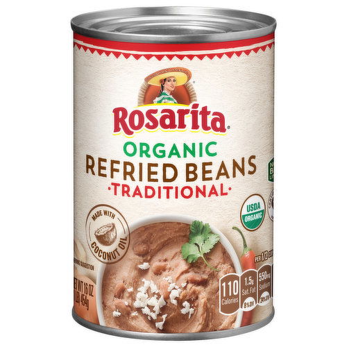 Rosarita Refried Beans, Organic, Traditional