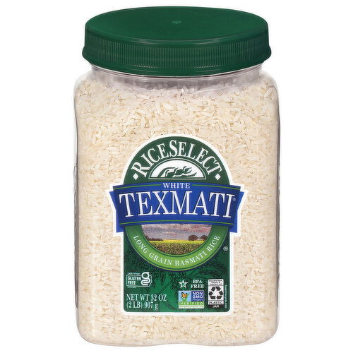 RiceSelect Rice, Basmati, Long Grain, Texmati, White