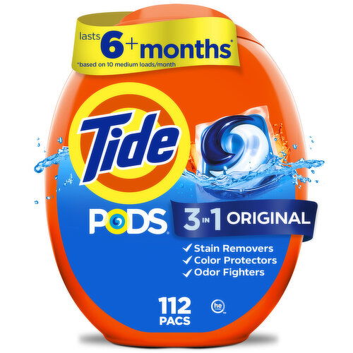 Tide PODS Laundry Detergent, Original Scent