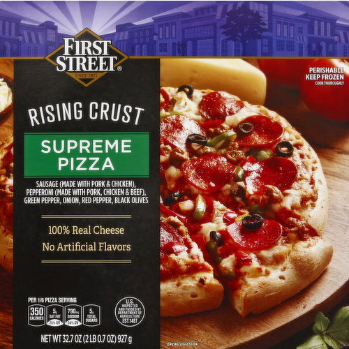 First Street Pizza, Rising Crust, Supreme