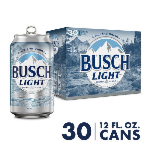 Busch Light Beer 30 pk/12 oz