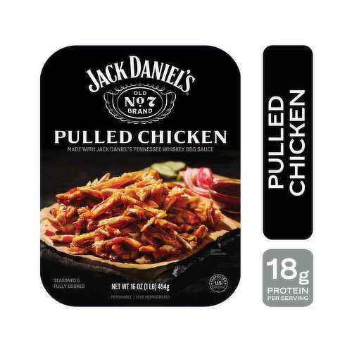 Jack Daniel's Seasoned Pulled Chicken, Refrigerated Entree, 16 oz Image 1 of 5