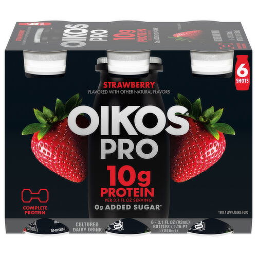 Oikos Pro Dairy Drink, Cultured, Strawberry